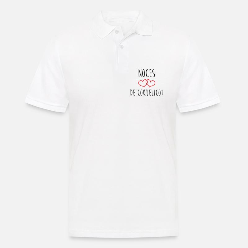 Mohnhochzeit 8 Jahre Ehe - Männer Poloshirt - Weiß