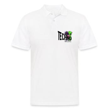 Duo d’étreintes extraterrestres Lumière néon - Polo Homme - blanc - Devant - Kai (181cm)