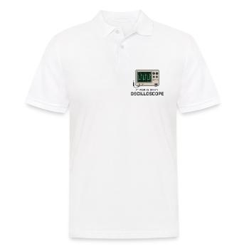 Es funktioniert an meinem Oszilloskop - Männer Poloshirt - Weiß - Vorne - Kai (181cm)