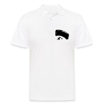 Fallschirm - Männer Poloshirt - Weiß - Vorne - Kai (181cm)
