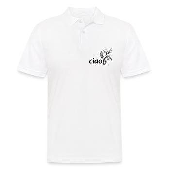 ciao kakao - Männer Poloshirt - Weiß - Vorne - Kai (181cm)