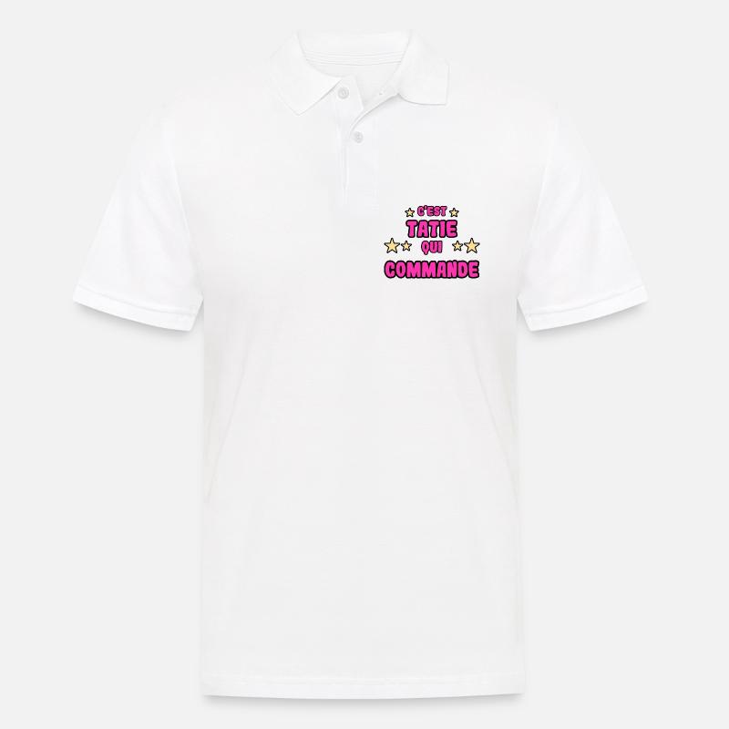 C'est tatie qui commande - Polo Homme - blanc