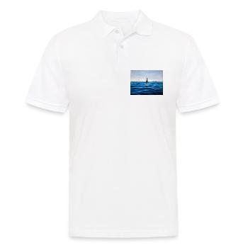 Leuchtturm über der ruhigen blauen Adria Kroatien - Männer Poloshirt - Weiß - Vorne - Kai (181cm)
