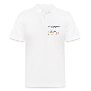 Long live recklessness – colorful & cheerful - Men's Polo Shirt - white - Front - Kai (181cm)