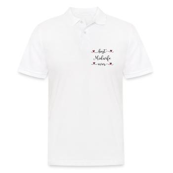 Sage-femme - Polo Homme - blanc - Devant - Kai (181cm)