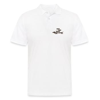 Nicht ohne meinen Dackel - Männer Poloshirt - Weiß - Vorne - Kai (181cm)