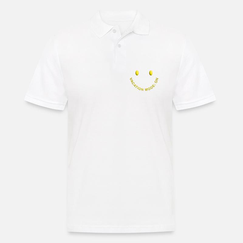 Vacation Mode On Gute Laune Statement - Männer Poloshirt - Weiß