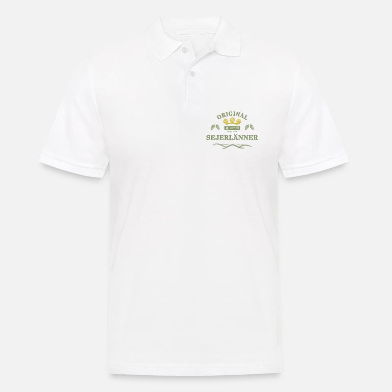 Original Sejerlänner Siegerländer  - Männer Poloshirt - Weiß