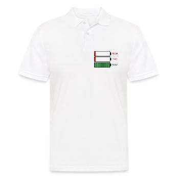 Parent energy - Men's Polo Shirt - white - Front - Kai (181cm)