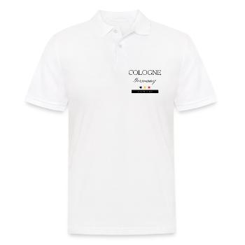 Köln Deutschland Souvenir – Reise minimalistisch - Männer Poloshirt - Weiß - Vorne - Kai (181cm)