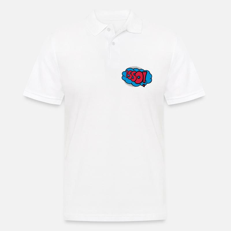 Isso! - Männer Poloshirt - Weiß