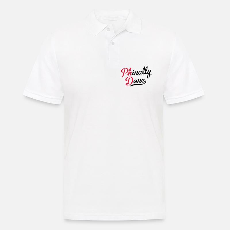 Doktortitel - Männer Poloshirt - Weiß