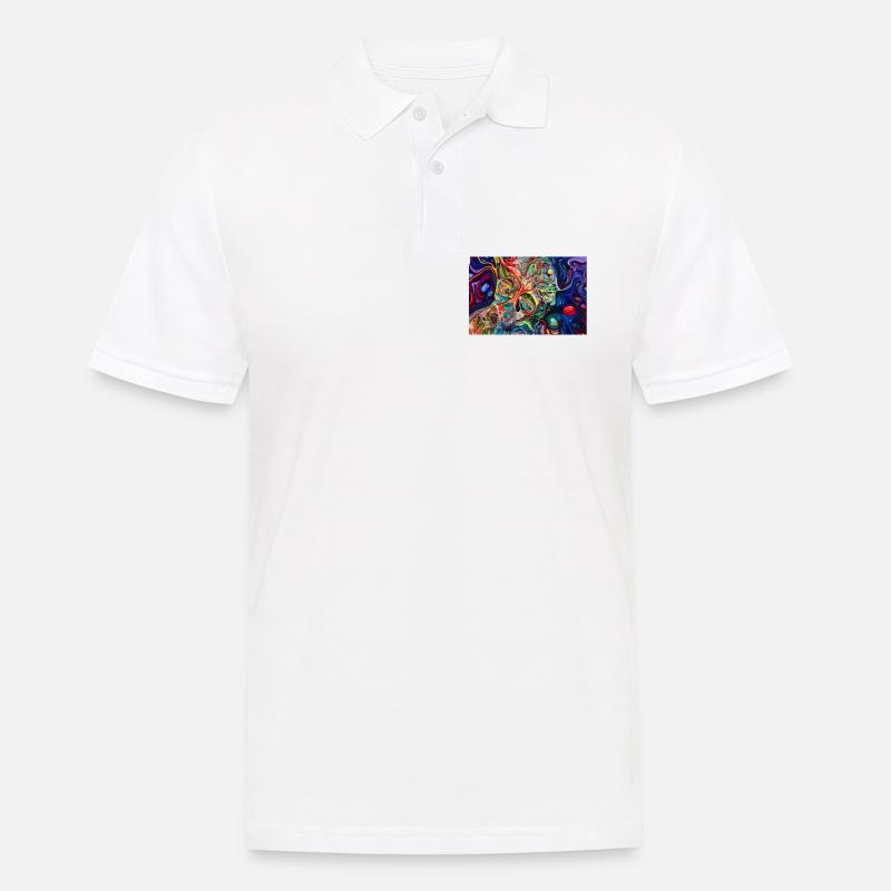 KI Generierte Kunst - Männer Poloshirt - Weiß