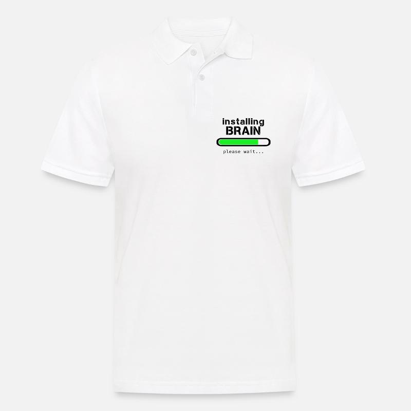 Installing Brain - Polo Homme - blanc