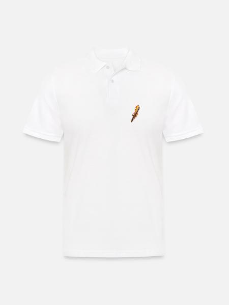 Fireblade Flaming Sword - Men's Polo Shirt - white