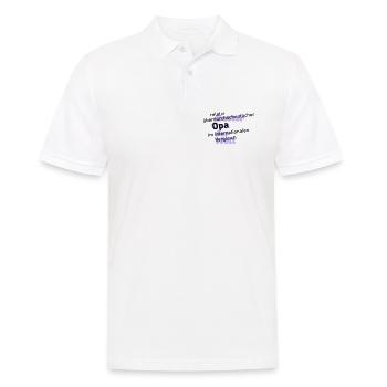 überdurchschnittlicher opa - Männer Poloshirt - Weiß - Vorne - Kai (181cm)