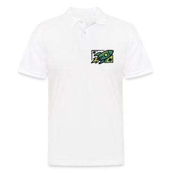 Rocket Graffiti Graphic - Men's Polo Shirt - white - Front - Kai (181cm)