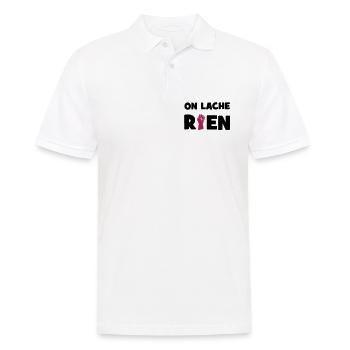 On lâche rien ! - Polo Homme - blanc - Devant - Kai (181cm)