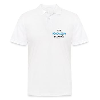 Déménageur / Déménagement / Déménager / Camion - Polo Homme - blanc - Devant - Kai (181cm)