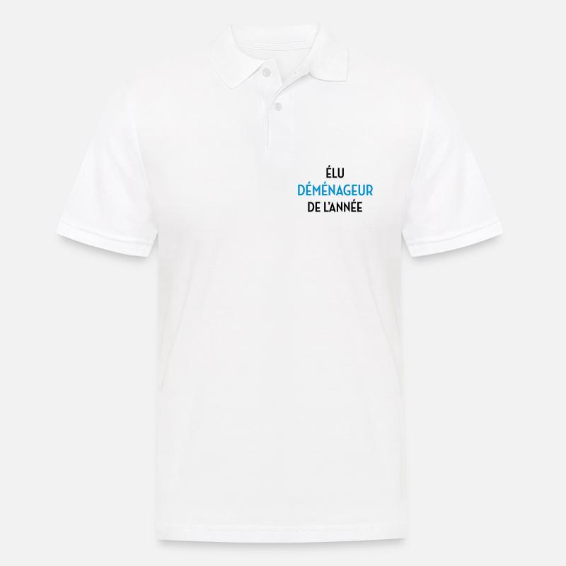 frachtführer / möbelpacker / mover / bewegen - Männer Poloshirt - Weiß