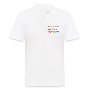 LGBTQ Pride Month - Make Homophobia Extinct - Men's Polo Shirt - white - Front - Kai (181cm)
