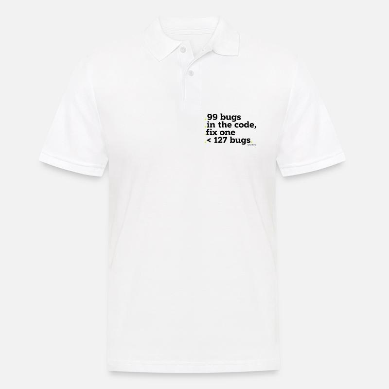 99 Fehler im Code zu beheben - Männer Poloshirt - Weiß
