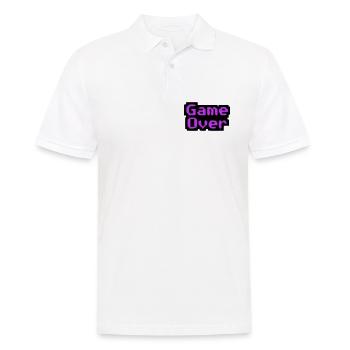  Game Over Pixel Retro - Männer Poloshirt - Weiß - Vorne - Kai (181cm)