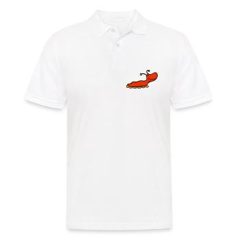 Slug snail without shell smiles - Men's Polo Shirt - white - Front - Kai (181cm)