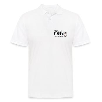 Moin Küstenseemöwe im Sailor-Style - Männer Poloshirt - Weiß - Vorne - Kai (181cm)