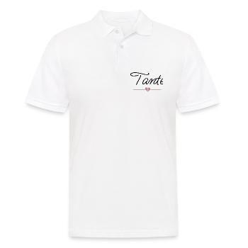 Meilleure tante au cœur – Cadeau familial - Polo Homme - blanc - Devant - Kai (181cm)