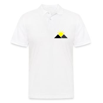 Sonne Berge Landschaft - Männer Poloshirt - Weiß - Vorne - Kai (181cm)