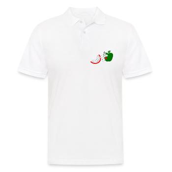 Obst - Männer Poloshirt - Weiß - Vorne - Kai (181cm)
