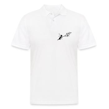 Schmetterlingdesign Pusteblumen Wiese Herzen Feen - Männer Poloshirt - Weiß - Vorne - Kai (181cm)