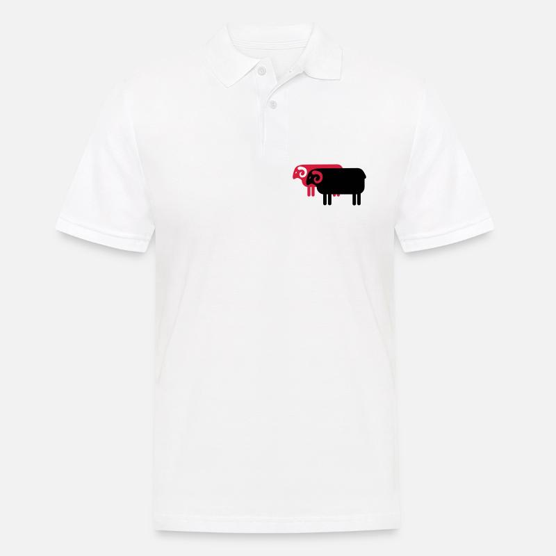Heidschnucken Lüneburger Heide - Männer Poloshirt - Weiß