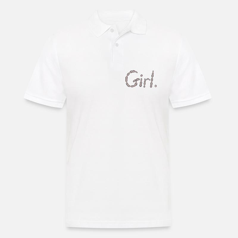 Mädchen - Männer Poloshirt - Weiß