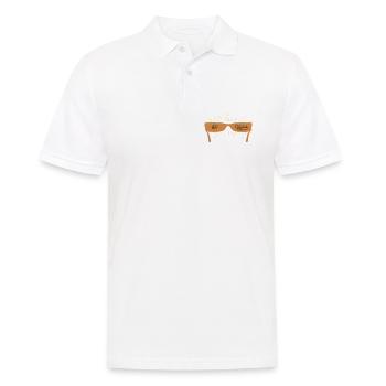 be stylish mit einer Sonnenbrille - Männer Poloshirt - Weiß - Vorne - Kai (181cm)