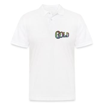 OR - avec les couleurs de l’arc-en-ciel - Polo Homme - blanc - Devant - Kai (181cm)