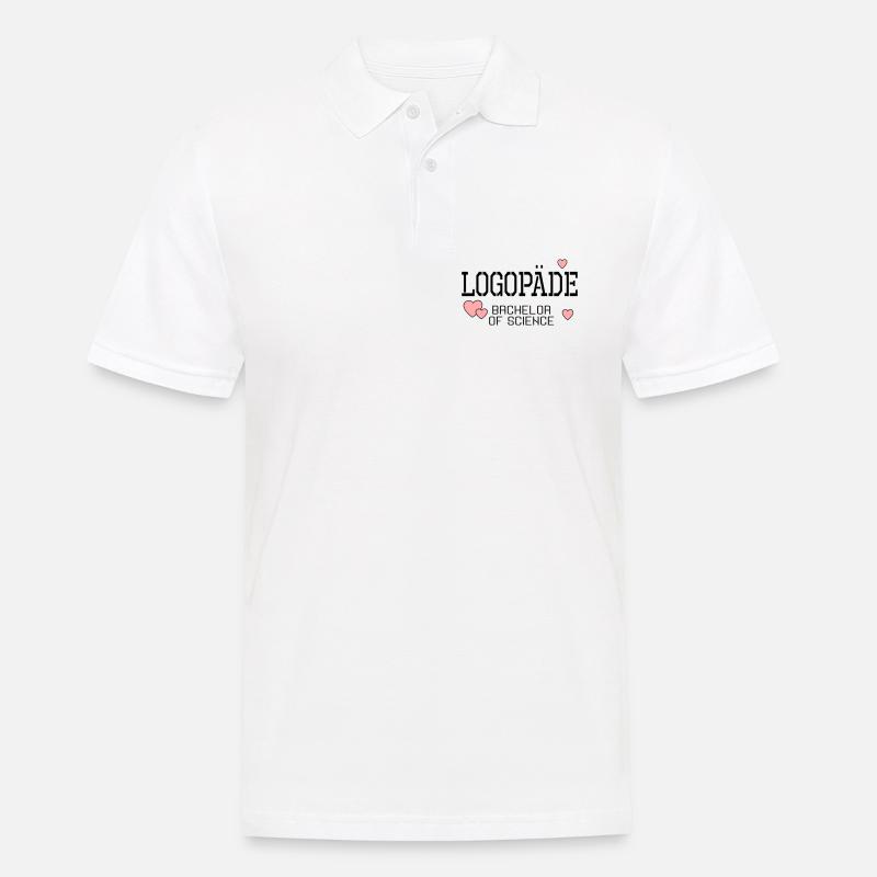 Logopäde Bachelor-Studium Logopädie - Männer Poloshirt - Weiß