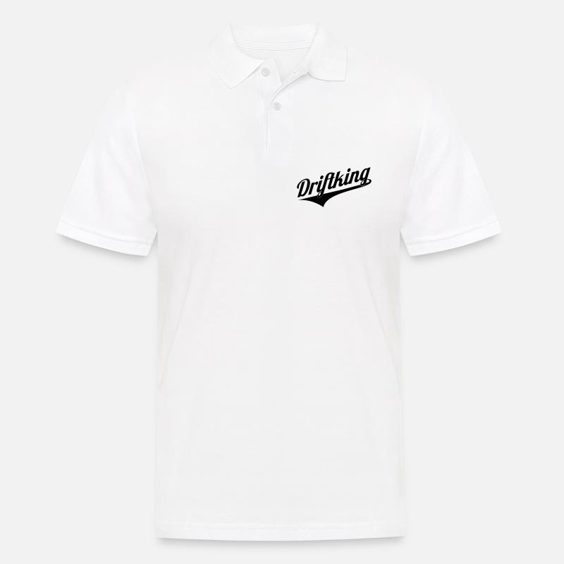 Driftking retro - Männer Poloshirt - Weiß