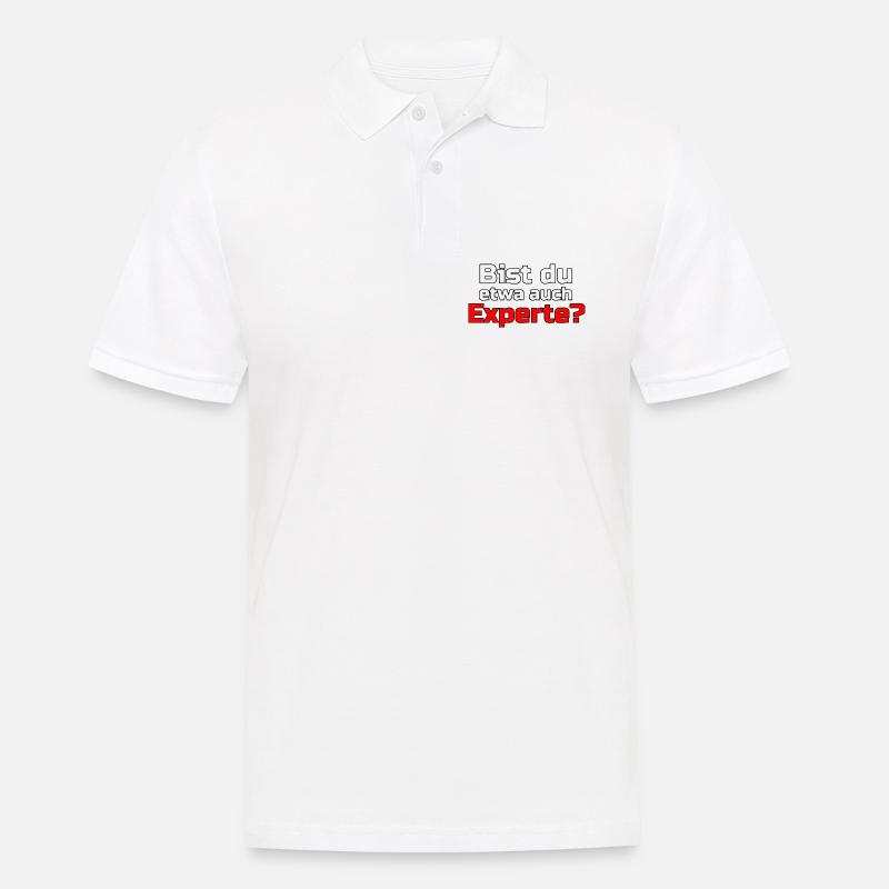 Experte Profi Arbeit Virus Sprüche - Männer Poloshirt - Weiß