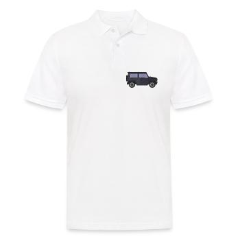 Jeep - Männer Poloshirt - Weiß - Vorne - Kai (181cm)