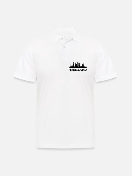 Skyline de Thaïlande - Polo Homme - blanc