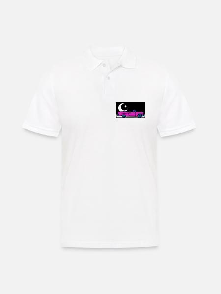 Retro 80s Convertible Graphic - Men's Polo Shirt - white