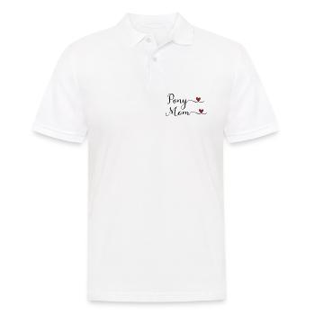 Pony Mama - Männer Poloshirt - Weiß - Vorne - Kai (181cm)