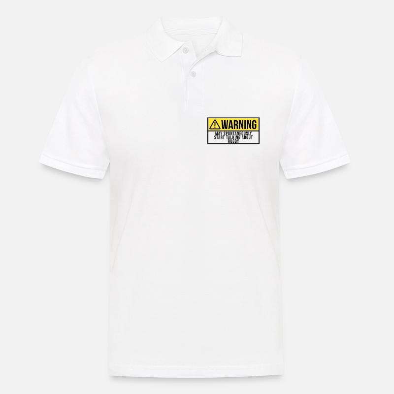 Rugby - Männer Poloshirt - Weiß