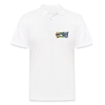 Whale Shark Rhincodon typus - Men's Polo Shirt - white - Front - Kai (181cm)