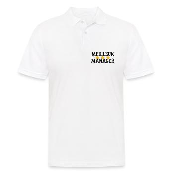 Meilleur Manager - Polo Homme - blanc - Devant - Kai (181cm)