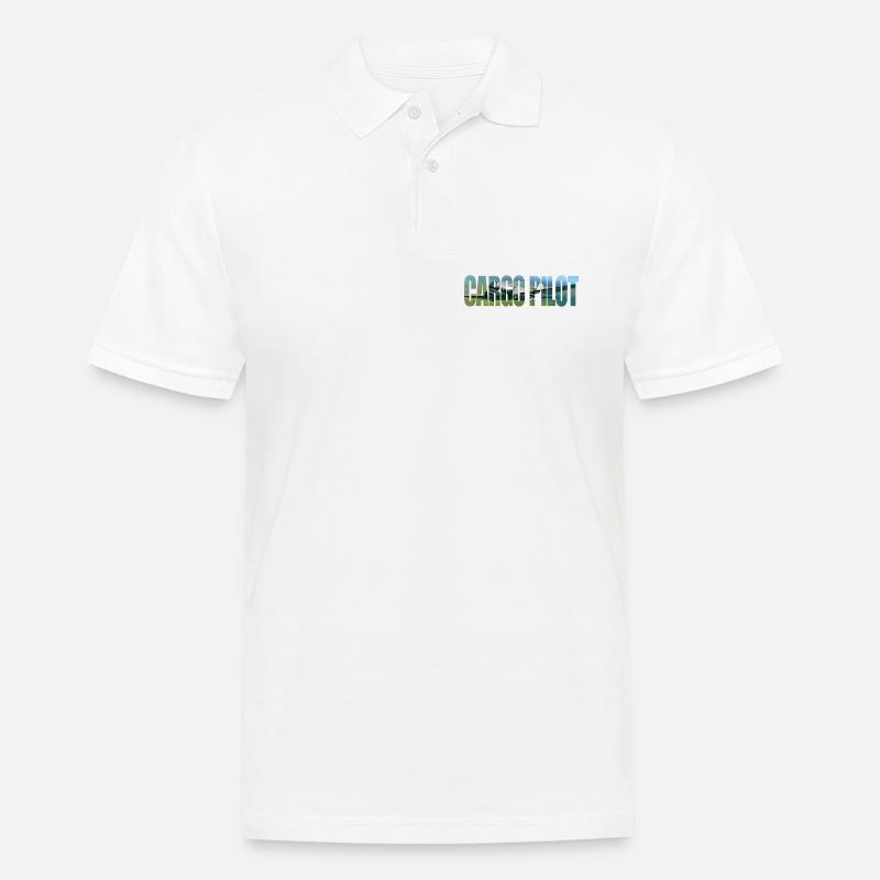 Cargo pilot DC-3 - Männer Poloshirt - Weiß