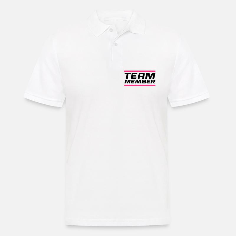 Team Member - Männer Poloshirt - Weiß