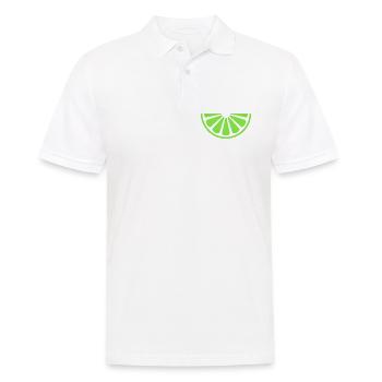 Lime slice - Men's Polo Shirt - white - Front - Kai (181cm)